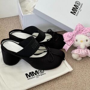 Mm6-maison-margiela Women's Black Mules